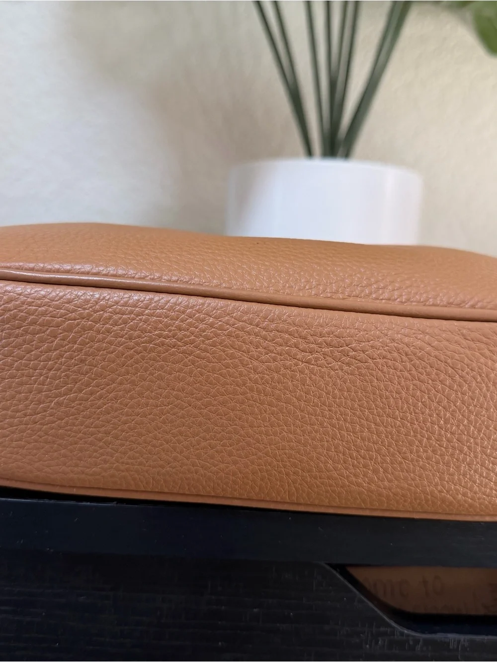 Coach Pebbled Leather Hobo Bag in Cognac Brown